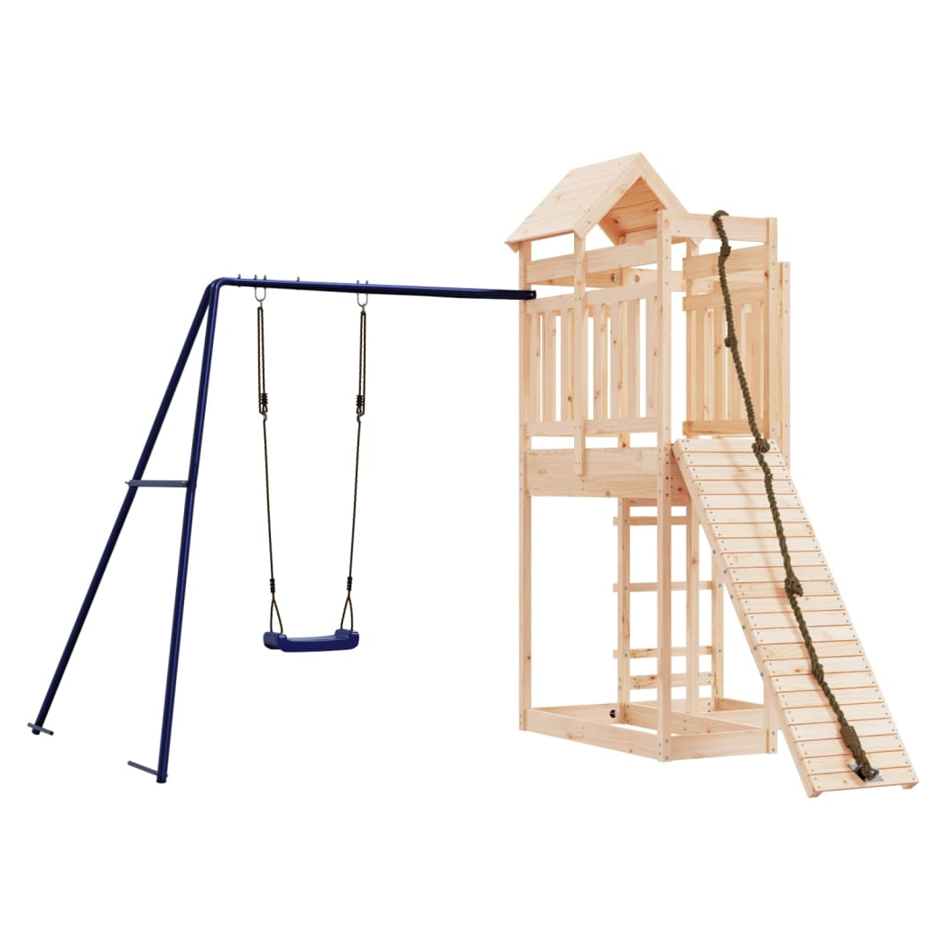 Outdoor Playset Solid Wood Pine
