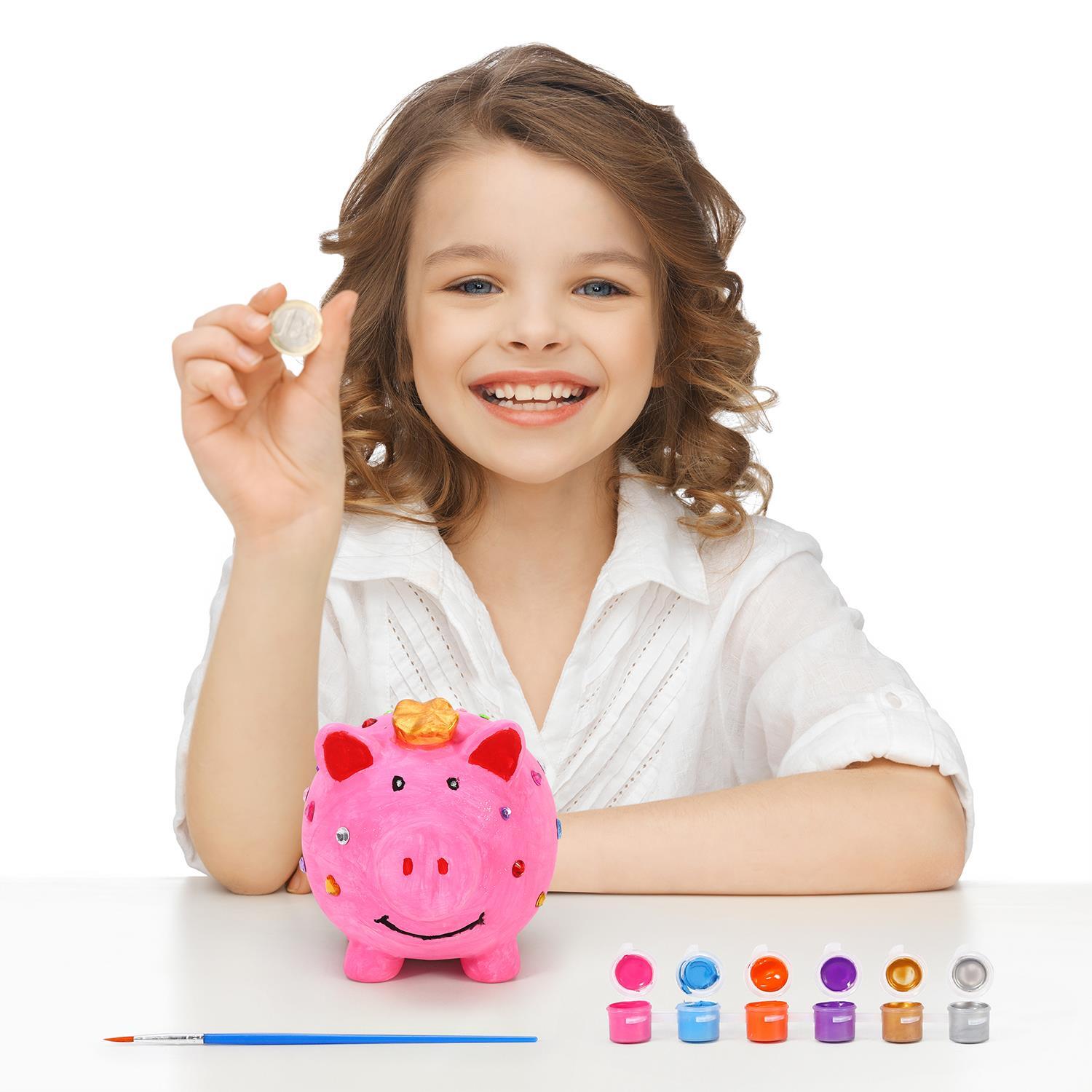 SOKA Paint Your Own Pig Money Bank Arts & Crafts Kit DIY Creative Activity