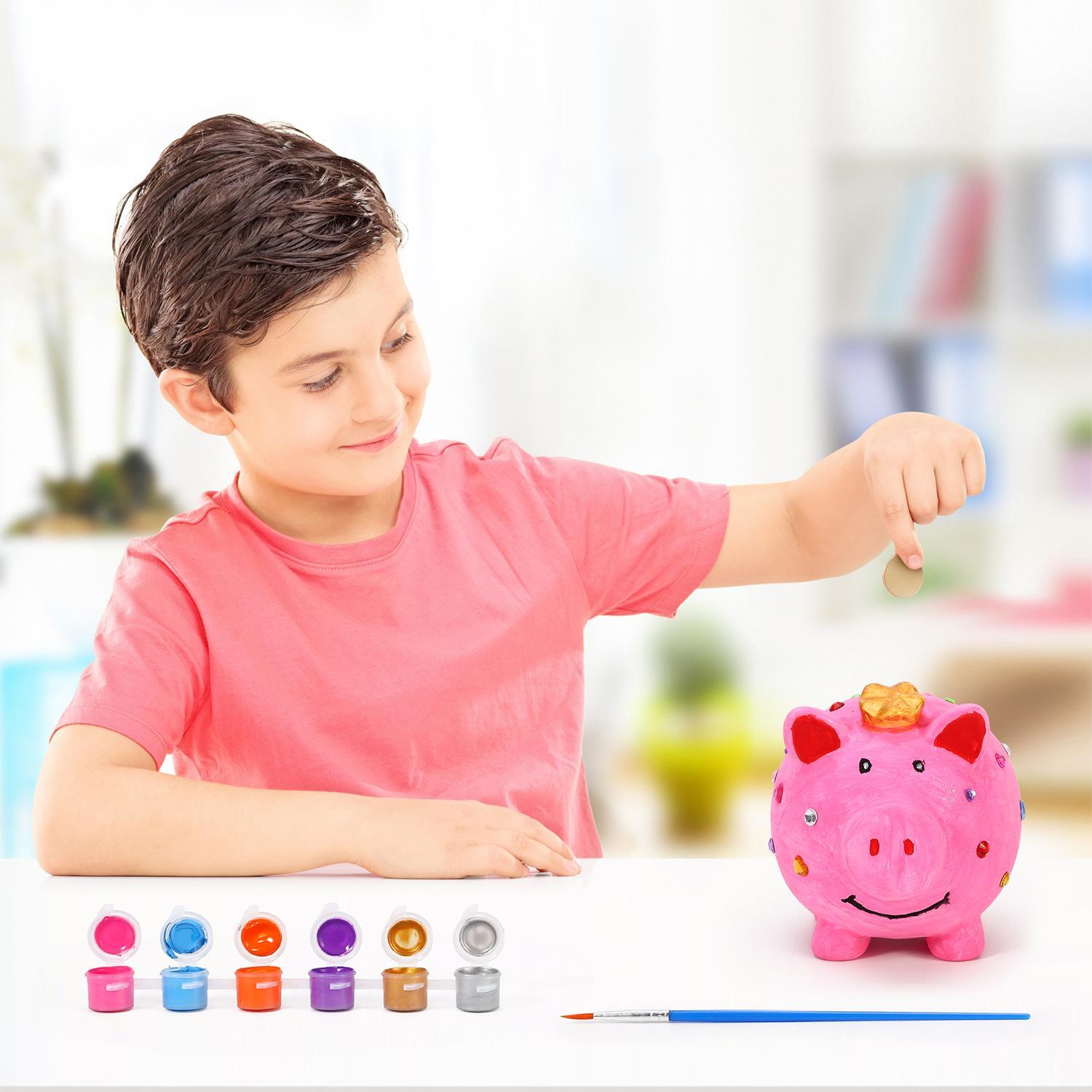 SOKA Paint Your Own Pig Money Bank Arts & Crafts Kit DIY Creative Activity