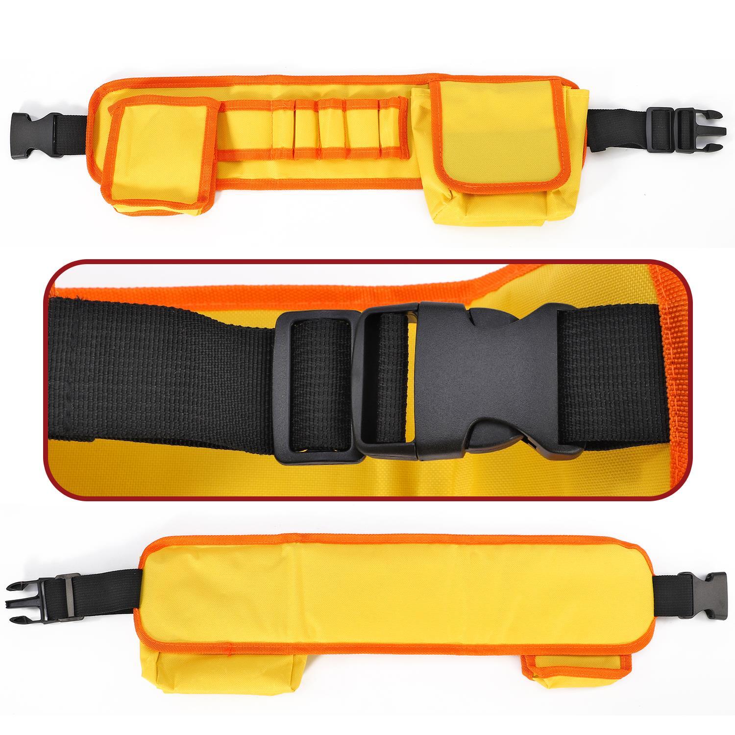 SOKA Wooden Carpenter's Tool Belt with Wooden Tools Pretend Play Builder