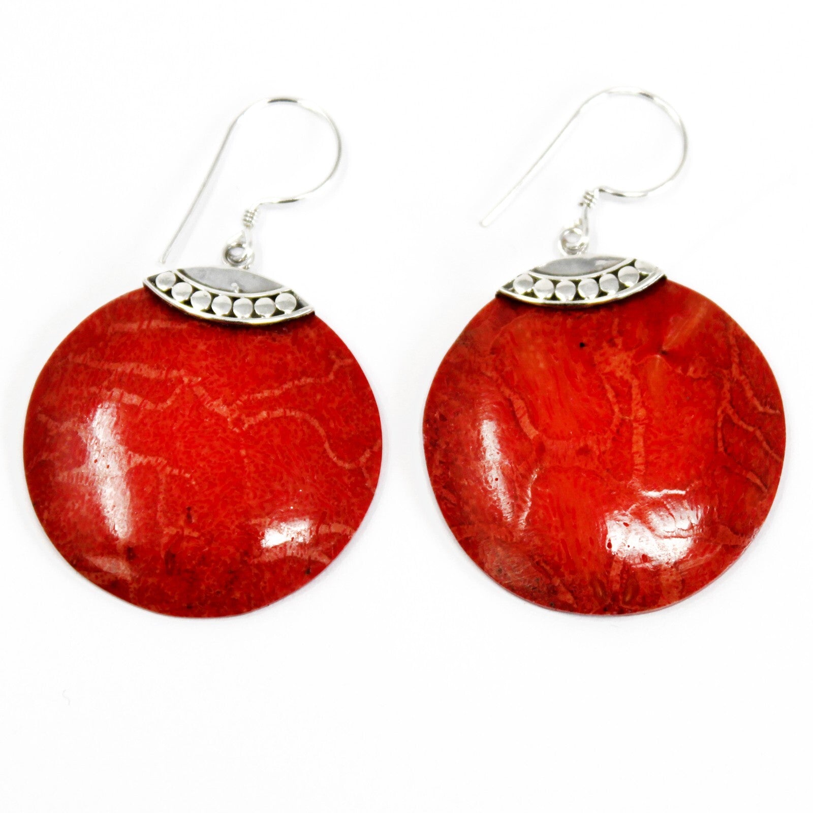 925 Silver Earrings - Classic Disc - Per case: 1 Piece