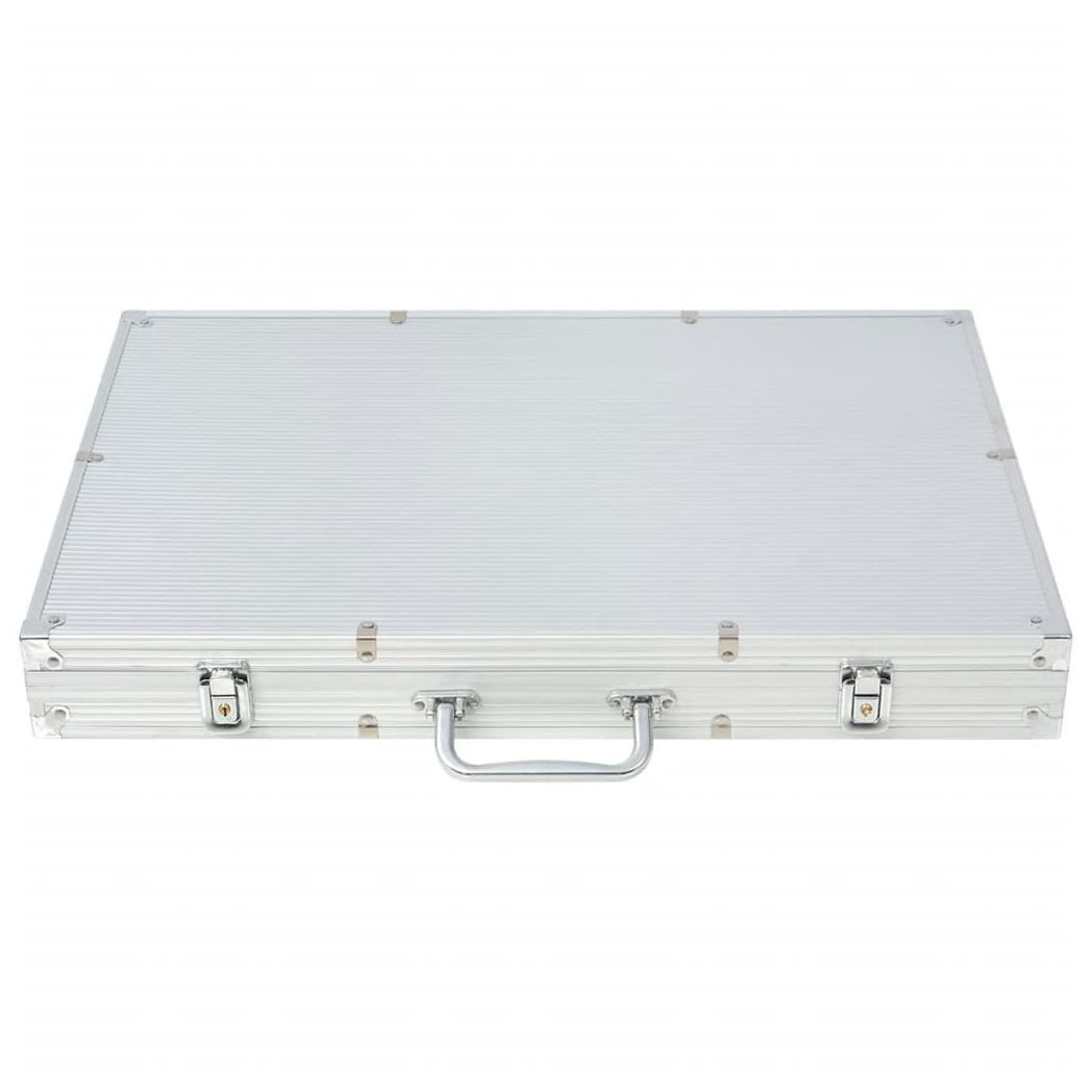 Poker Set with 1000 Laser Chips Aluminium