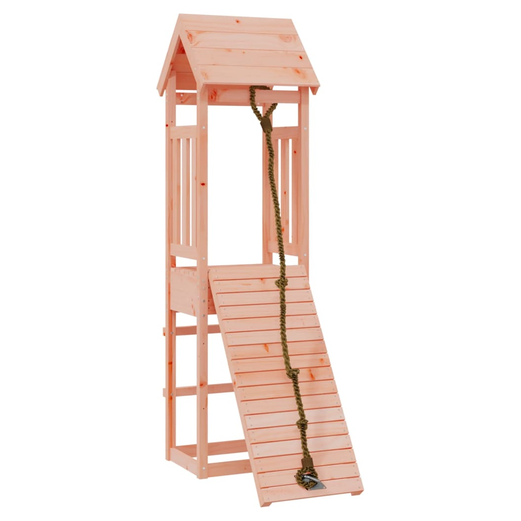 Playhouse with Climbing Wall Solid Wood Douglas