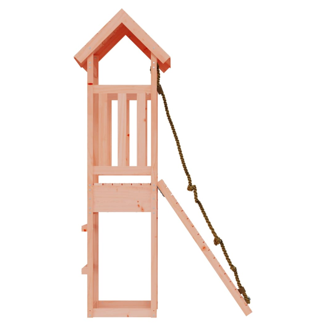 Playhouse with Climbing Wall Solid Wood Douglas
