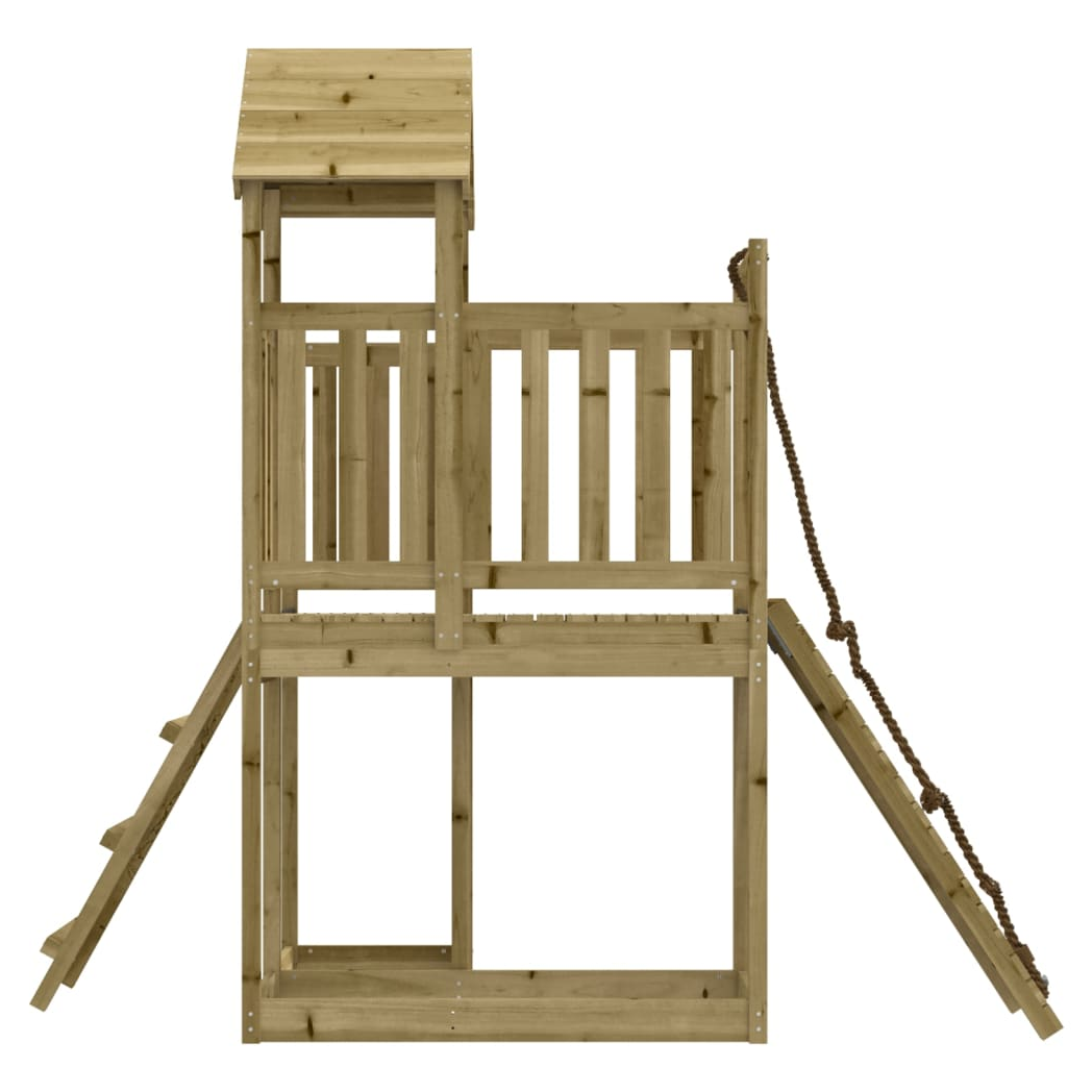 Playhouse with Climbing Wall Impregnated Wood Pine