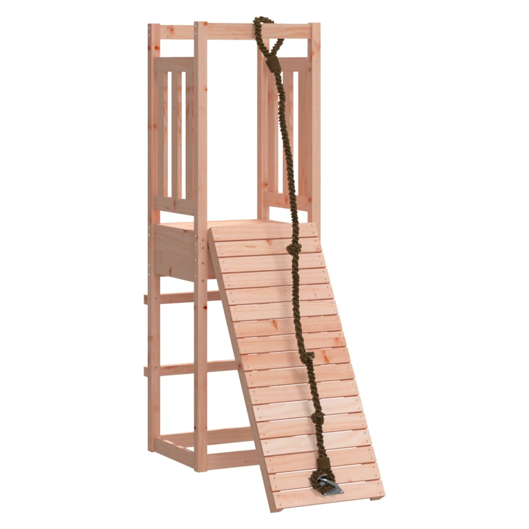 Playhouse with Climbing Wall Solid Wood Douglas